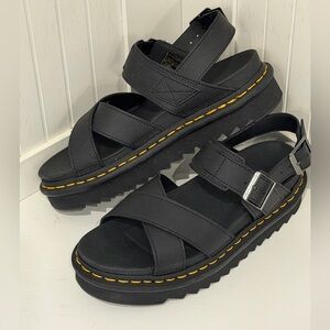 Dr. Martens Black Voss II Sandals